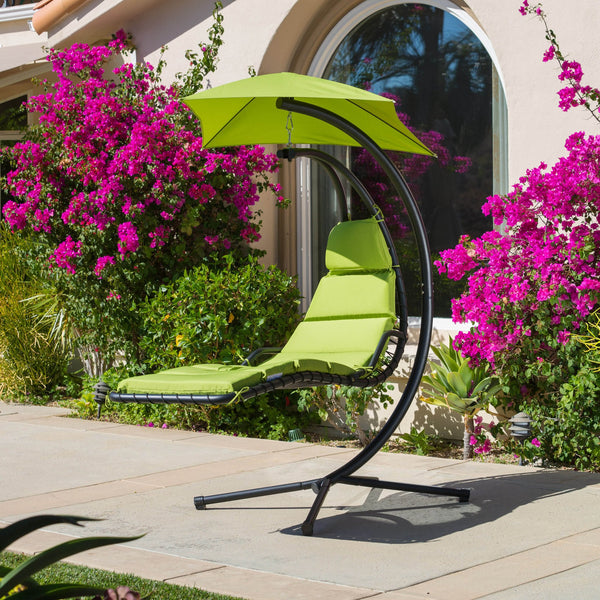 Steel Hanging Lounge Chair with Cushion - NH661592