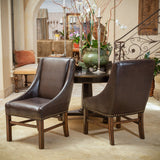 Bonded Leather Upholstered Dining Chairs (Set of 2) - NH673592