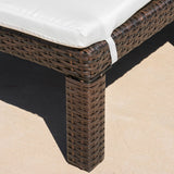 Outdoor Wicker Adjustable Chaise Lounge w/ Cushion - NH239992