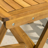 Outdoor 30-Inch Foldable Acacia Wood Bar Stool - NH595732