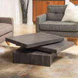 Square Rotating Wood Coffee Table - NH229592