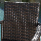 30-Inch Outdoor Brown Wicker Barstool (Set of 2) - NH649592