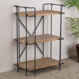 Industrial Pipe Design 3-Shelf Etagere Bookcase - NH079592