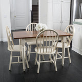 5-piece Spindle Wood Dining Set with Leaf Extension - NH830692