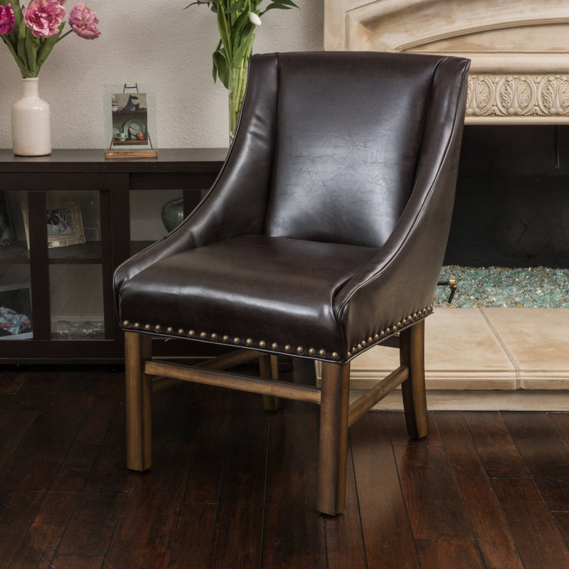 Bonded Leather Upholstered Dining Chair - NH755692