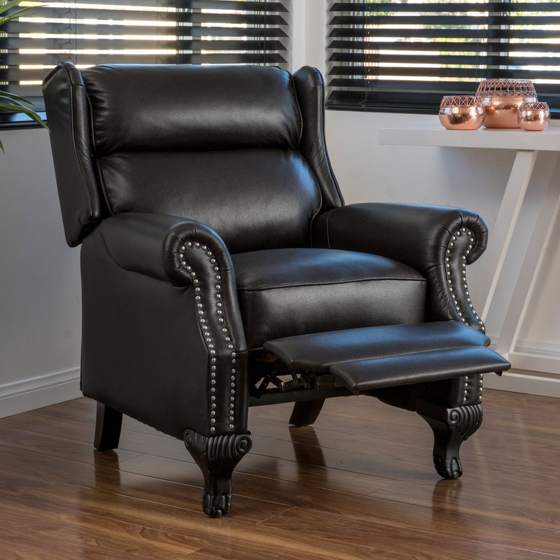 Leather Recliner Club Chair - NH106692