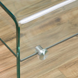 Glass Rectangle Coffee Table w/ Shelf - NH576692