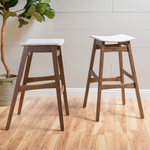 Mid Century Design 30-Inch Bar Stools (Set of 2) - NH979892