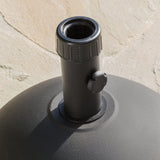 55lb Black Dome Concrete Umbrella Holder - NH681692