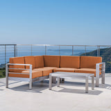Outdoor Aluminum 5 Seater Sectional Sofa Set - NH963403