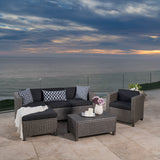 4-5-Seater Outdoor Sectional with Coffee Table - NH586003
