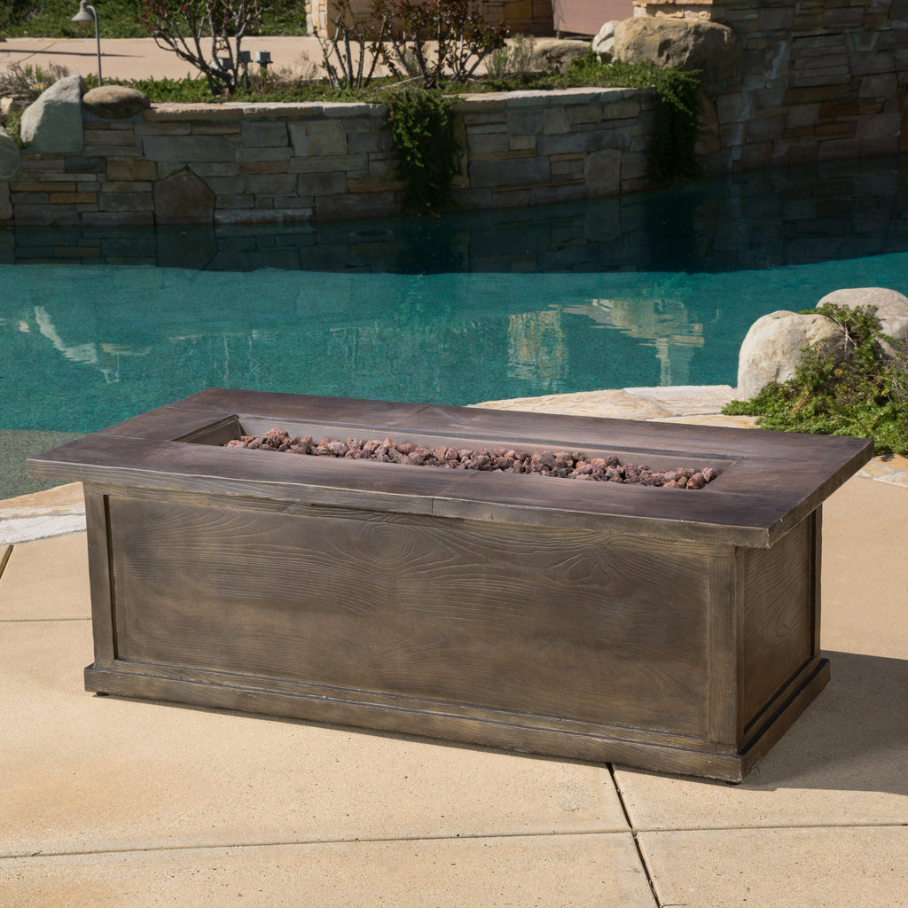 Outdoor 56inch Rectangular Propane Fire Table NH866692