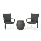 Outdoor 3 Piece Wicker Chat Set - NH011103