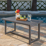 Outdoor 59 Inch Wicker Dining Table - NH714303