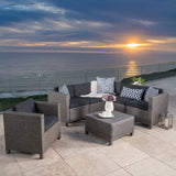 6-Seater Outdoor Sectional with Coffee Table - NH096003