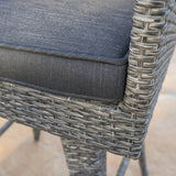 30-Inch Outdoor Gray Wicker Barstool (set of 2) - NH820992
