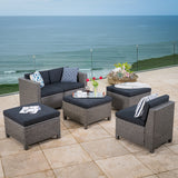 Outdoor Wicker Daybed Set w/ Water Resistant Cushions - NH474003