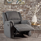 Tufted Fabric Swivel Gliding Recliner Chair - NH650203