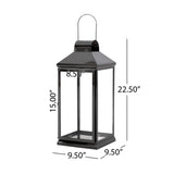 Tilson 22" Modern Stainless Steel Lantern