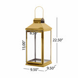 Tilson 22" Modern Stainless Steel Lantern