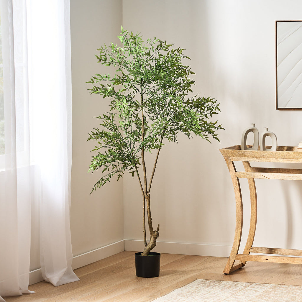 Hartshorn Artificial Heavenly Bamboo Nandina Tree Noble House Furniture