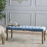 Elegant Tufted New Velvet Cushion Bench - NH611103