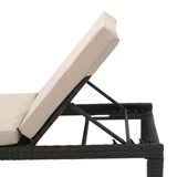 Outdoor Wicker Adjustable Chaise Lounge w/ Cushion - NH239992