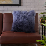 Shaggy Lamb Fur Square Throw Pillow - NH390303