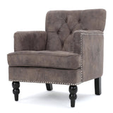 Tufted Back Fabric Club Chair - NH560003