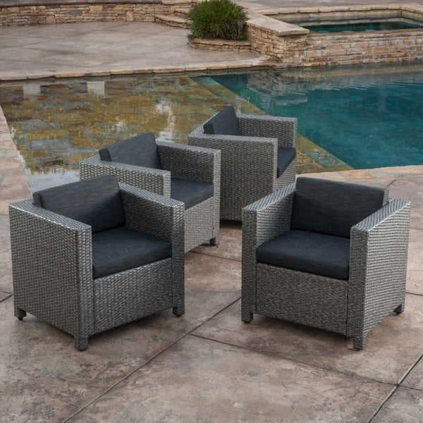 Outdoor Wicker Club Chair (set of 4) - NH060003