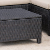 Outdoor 13 Pc Wicker Patio Set w/ Water Resistant Cushions - NH764003
