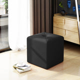Pantini Modern Button Tufted Club Fabric Upholstered Ottoman