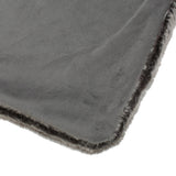 Modern Glam Striped Faux Fur Throw Blanket - NH617992