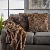 Faux Fur Pillows and Throw Blanket Combo (Set of 3) - NH821303