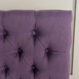 Contemporary Button Tufted Fabric Queen/Full Headboard - NH309892