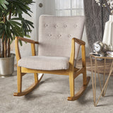 Mid Century Fabric Rocking Chair - NH399103