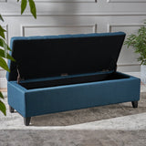 Tufted Fabric Storage Ottoman Bench - NH234992