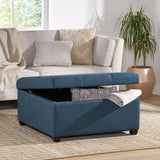 Square Tufted Fabric Storage Ottoman Coffee Table - NH637992
