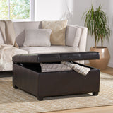 Leather Storage Ottoman Coffee Table - NH928332