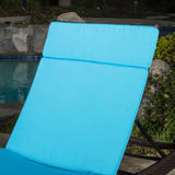 Outdoor Water-Resistant Fabric Chaise Lounge Cushions (Set of 2) - NH424612