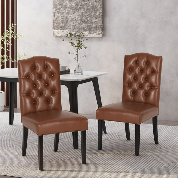 Contemporary Tufted Dining Chairs, Set of 2 - NH685413