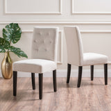 Tufted Diamond Stitch Fabric Dining Chairs (Set of 2) - NH713003