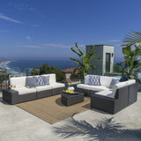 Outdoor Wicker Sectional Set w/ Cushions - NH205003
