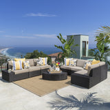 Outdoor Wicker Sectional Set w/ Cushions - NH205003