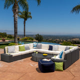 12pc Outdoor Wicker Sectional Sofa Set w/ Cushions - NH170692