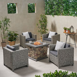 4-Seater Outdoor Fire Pit Chat Set - NH529903