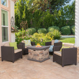 4-Seater Outdoor Fire Pit Chat Set - NH983003
