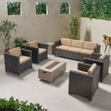 7-Seater Outdoor Fire Pit Sofa Set - NH329903