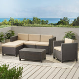4-5-Seater Outdoor Sectional with Coffee Table - NH586003