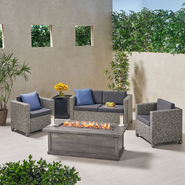 4-Seater Outdoor Fire Pit Sofa Set - NH319903